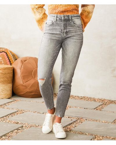 Kancan Kan Can High Rise Skinny Stretch Jean - Gray
