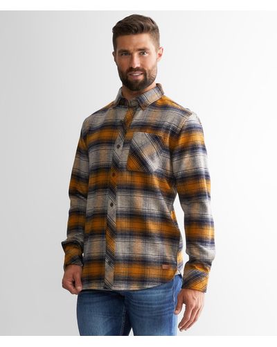 Outpost Makers Brushed Flannel Shirt - Brown