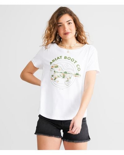 Ariat Landscape Buck T-shirt - White