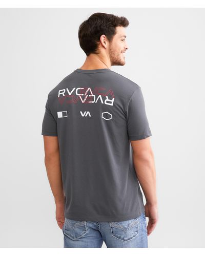 RVCA Layover Pin Sport T-shirt - Gray