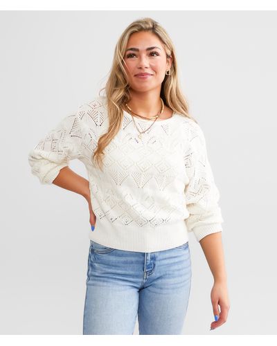 Z Supply Kasia Cropped Sweater - White