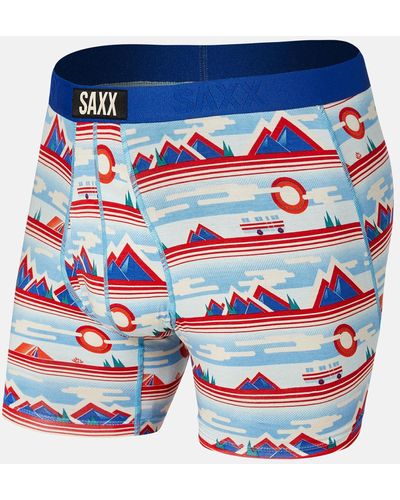 Saxx Underwear Co. Ultra Stretch Boxer Briefs - Blue