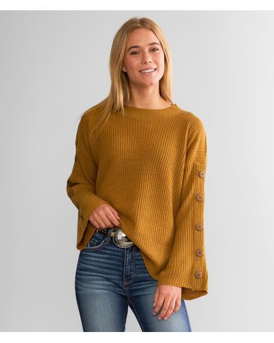 Daytrip Boxy Ribbed Sweater - Brown