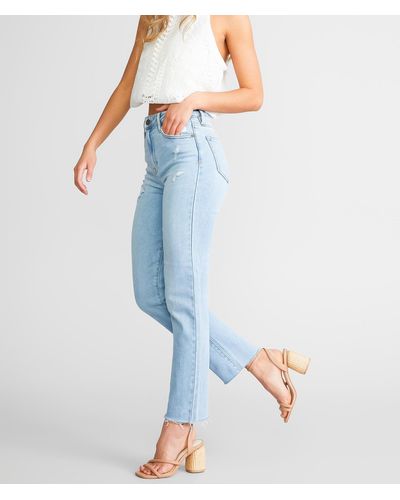 Hidden Jeans Tracey Cropped Straight Jean - Blue