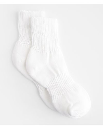 BKE Scrunch Ankle Socks - White
