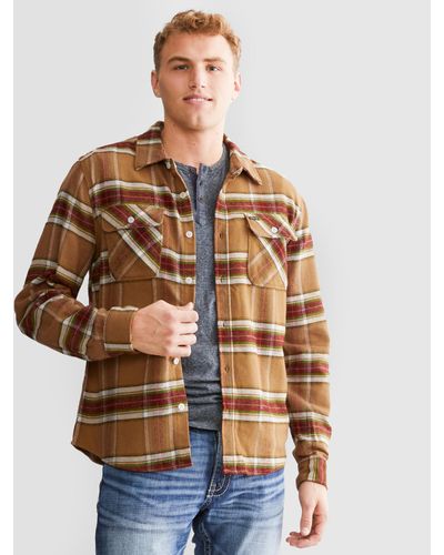 Brixton Bowery Flannel Shirt - Brown