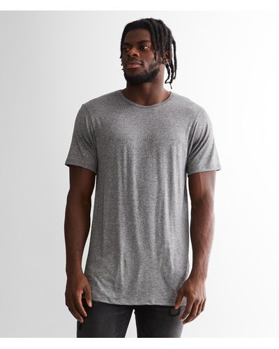 Rustic Dime Long Body T-shirt - Gray