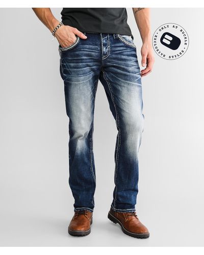 Rock Revival Amoux Straight Stretch Jean - Blue