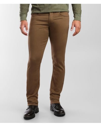 Departwest Trouper Straight Stretch Knit Pant - Brown