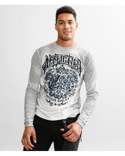 Affliction Feint Illusion T-shirt - Gray