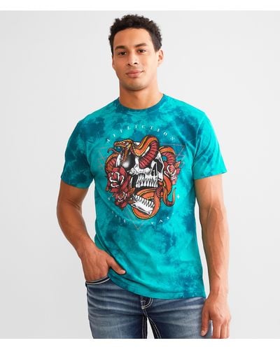 Affliction Toxic Earth T-shirt - Blue
