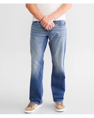 Reclaim Relaxed Straight Stretch Jean - Blue