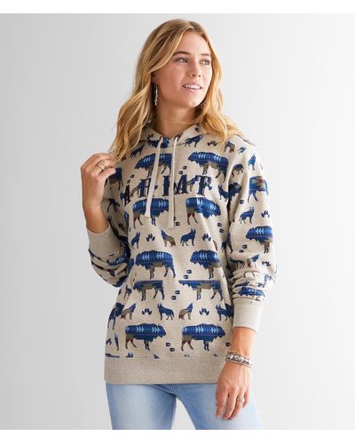 Ariat Real Wild Hooded Sweatshirt - Blue