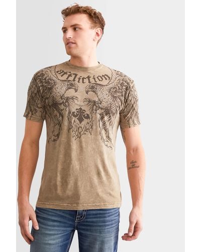 Affliction Shredded Talons T-shirt - Natural