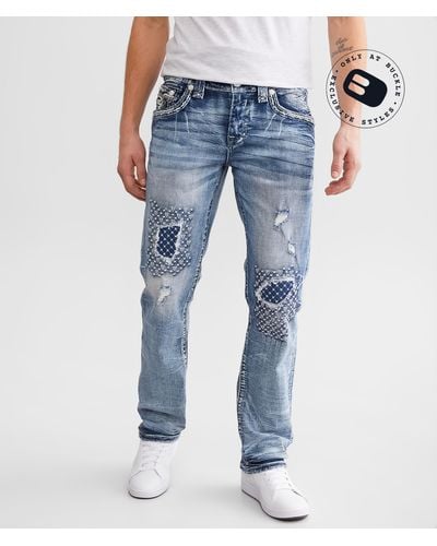 Rock Revival Eithan Straight Stretch Jean - Blue