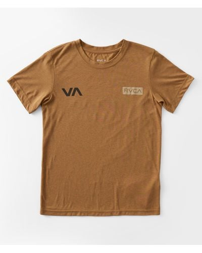 RVCA Boys - Balance Sport T-shirt - Brown