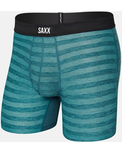 Saxx Underwear Co. Hot Shot Stretch Boxer Briefs - Blue
