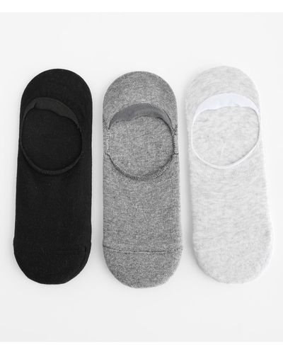 BKE 3 Pack Invisible Socks - Gray