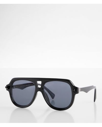 BKE Retro Aviator Sunglasses - Black