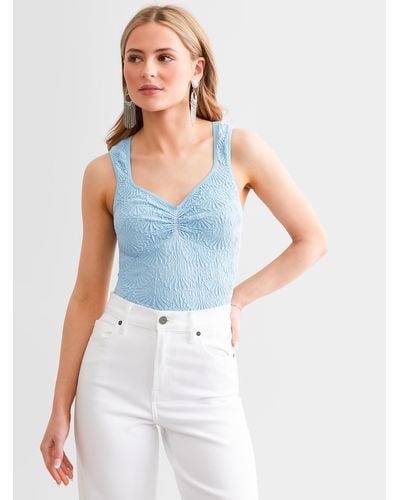 Free People Love Letter Tank Top - Blue