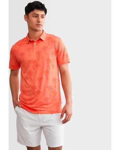 Departwest Tropical Performance Polo - Red