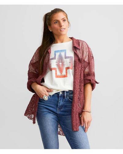 Pendleton Dechutes T-shirt - Red