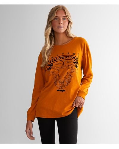 Wrangler Yellowstone Dutton Ranch T-shirt - Orange