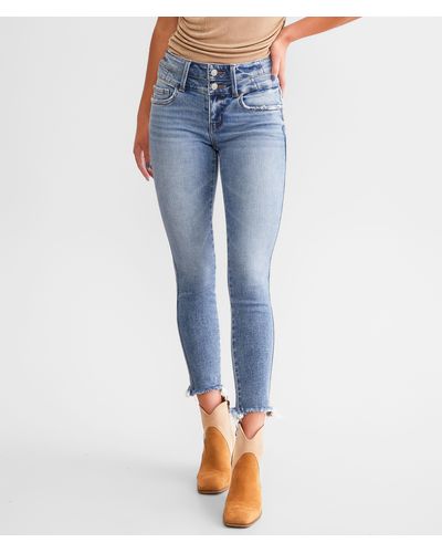 Flying Monkey Mid-rise Ankle Skinny Stretch Jean - Blue