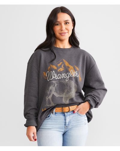 Wrangler Oversized Logo Pullover - Gray