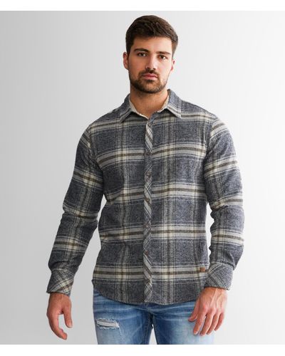 Outpost Makers Flannel Stretch Shirt - Gray