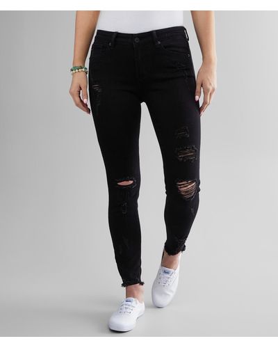 Kancan Kan Can Mid-rise Ankle Skinny Stretch Jean - Black
