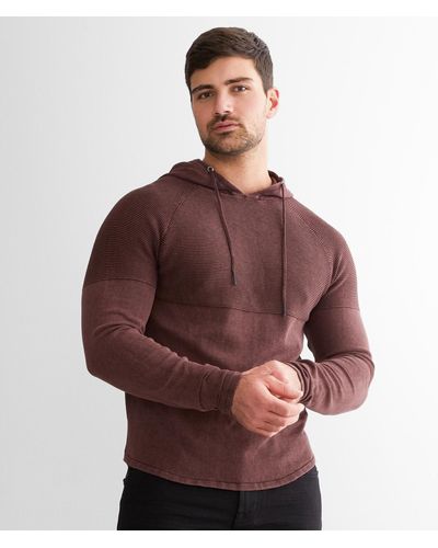 BKE Crossover Hooded Sweater - Brown