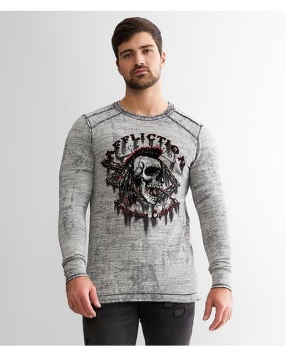 Affliction War Tribe Reversible Thermal - Gray