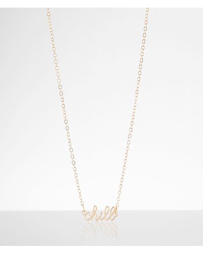 BKE Dainty Chill Necklace - White