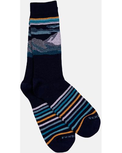Pendleton Pacific Wonderland Socks - Blue