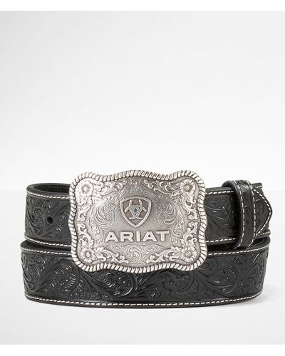 Ariat Tooled Leather Belt - Black