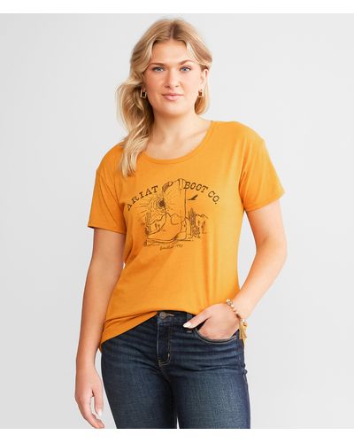 Ariat Bootscape T-shirt - Orange