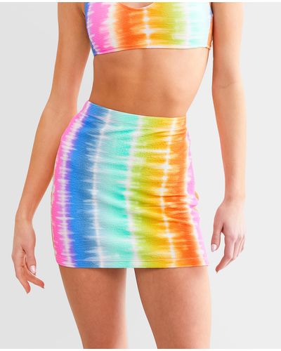 Hurley Rainbow Ombre Mini Skirt - Multicolor