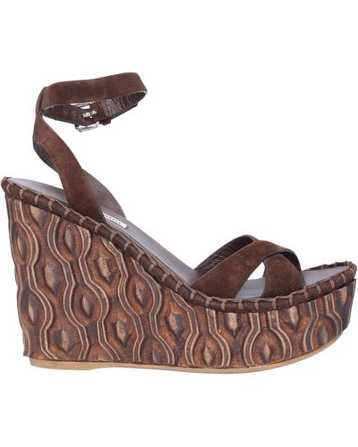 Miu Miu Wedge sandals for Women | Online Sale up to 55% off | Lyst