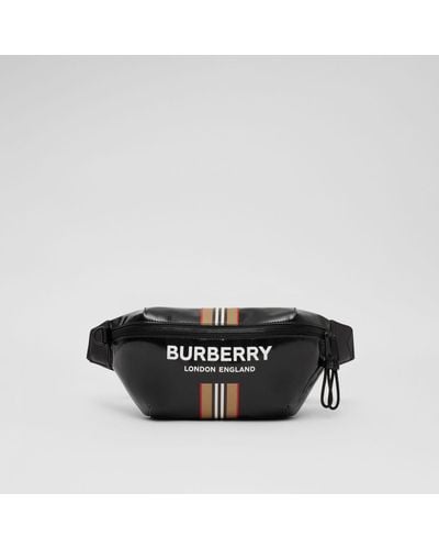 Burberry Bauchtasche "Sonny" mit -Logo und Streifendetail - Schwarz