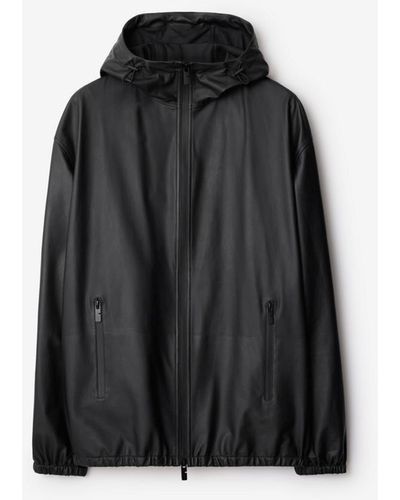 Burberry Ekd Leather Jacket - Black