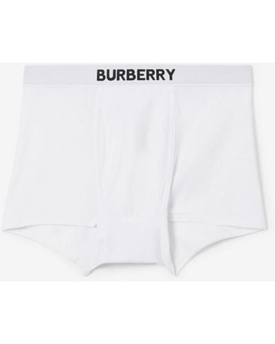 Burberry Boxer en coton - Blanc