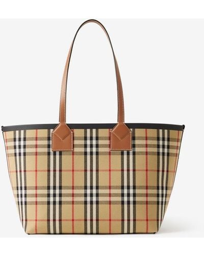 Burberry Small London Tote - Brown