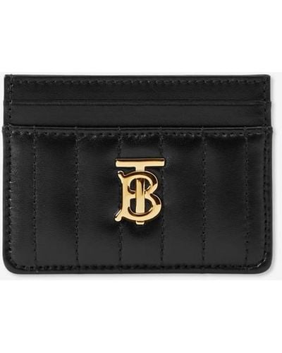 Burberry Quilted Leather Lola Card Case - Black