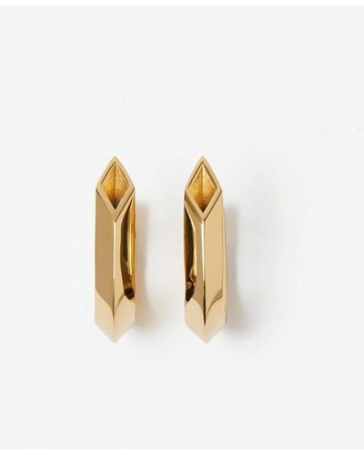 Burberry Hollow Spike Earrings - Metallic