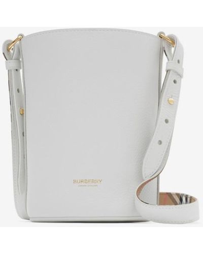 Burberry Small Bucket Bag - White