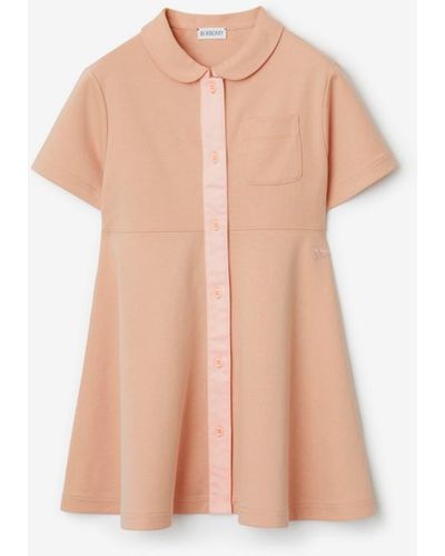 Burberry Cotton Jersey Dress - Pink