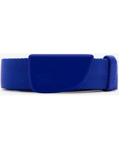 Burberry Webbing Shield Belt - Blue