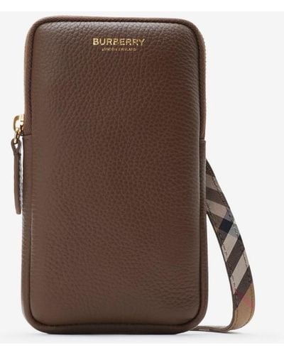 Burberry Phone Pouch - Brown