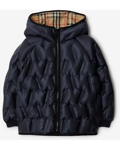 Burberry Bonded Puffer Jacket - Blue